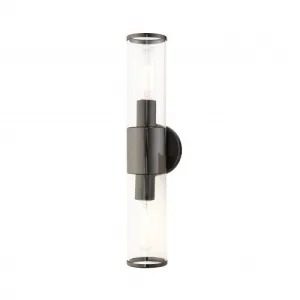 2 Light Black Chrome ADA Vanity Sconce