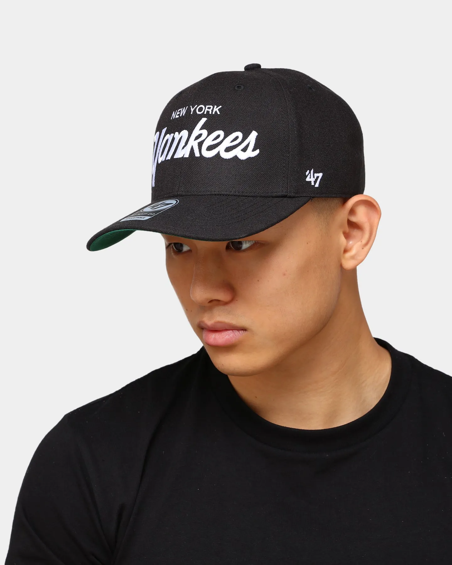 47 Brand New York Yankees Script MVP DP Snapback Black