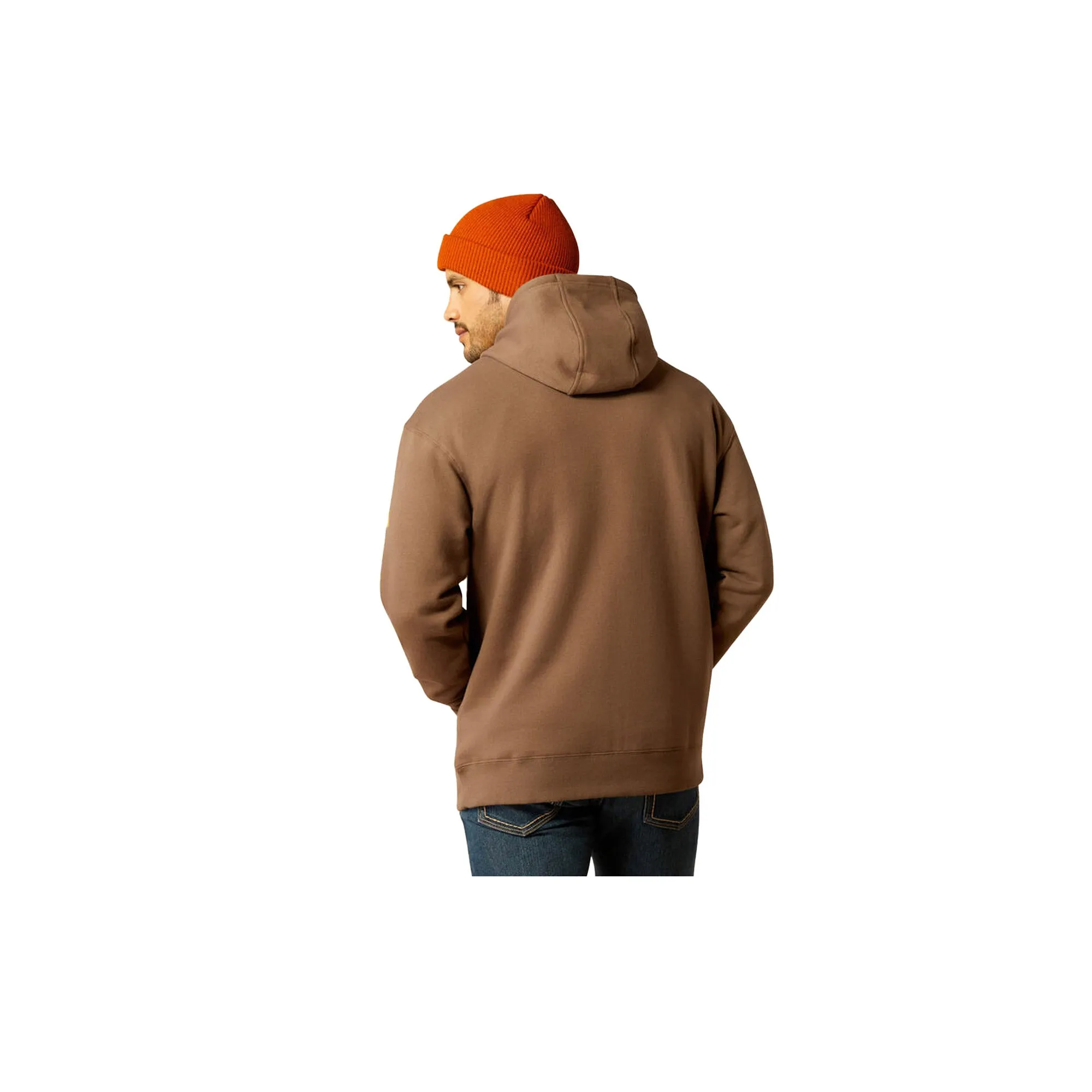 Ariat Rebar Graphic Hoodie Chocolate Chip Golden Brown