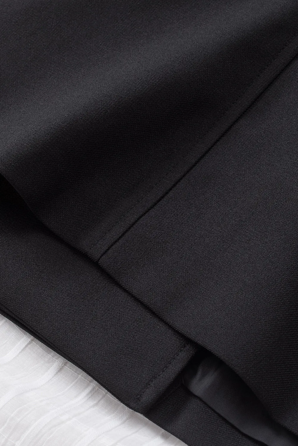Black Cuff Detail Blazer