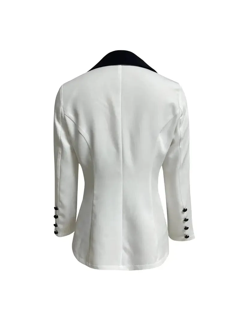 Black Cuff Detail Blazer