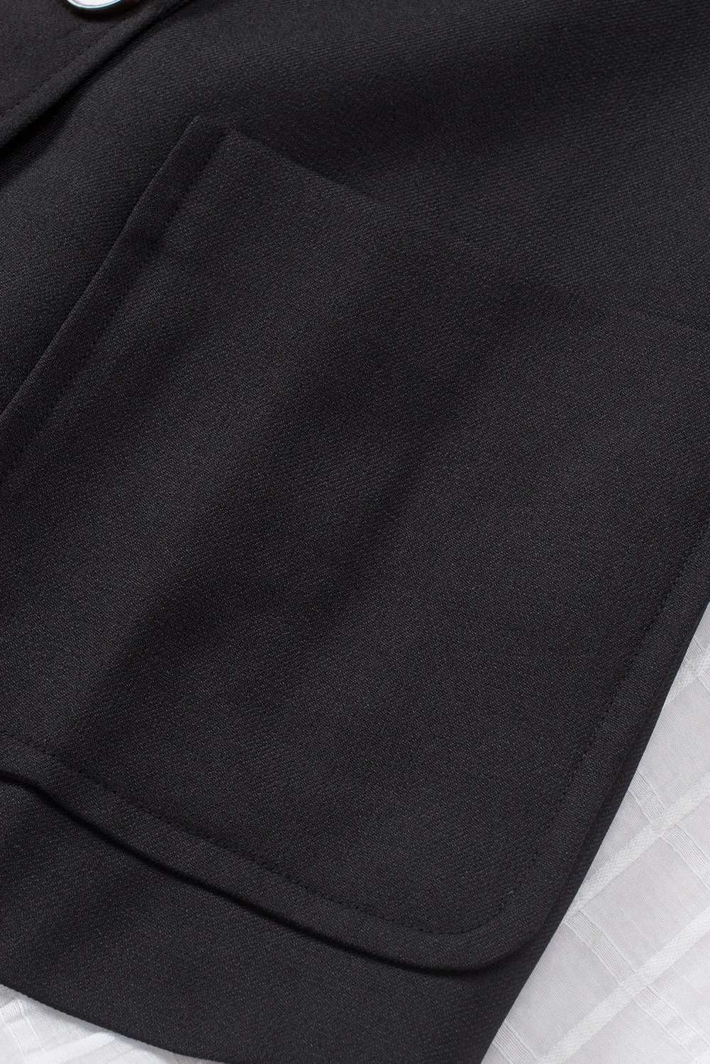 Black Cuff Detail Blazer