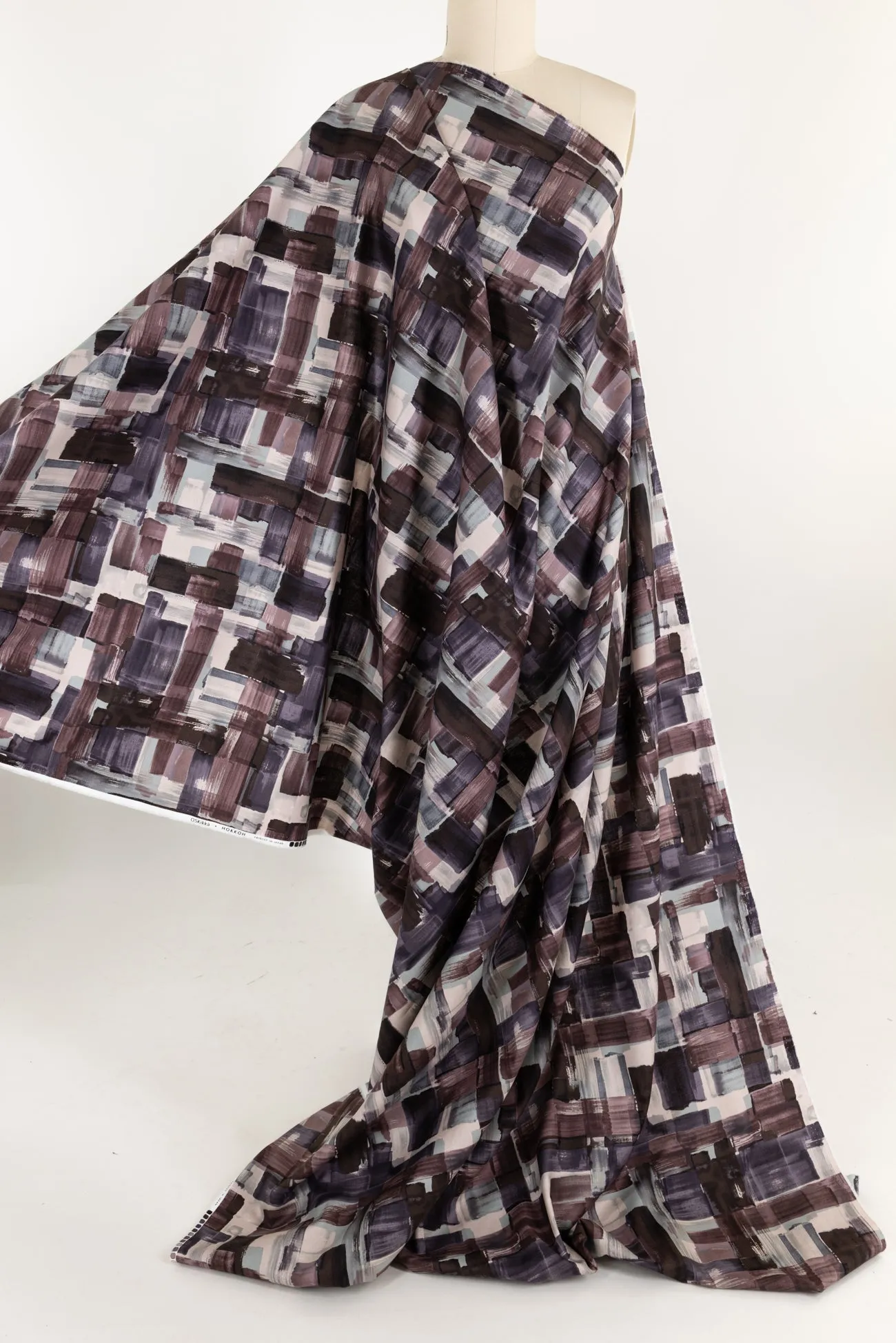 Blackberry Scramble Japanese Cotton Woven - ENDCUT