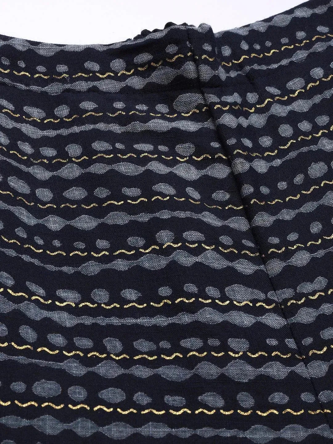 Blue Striped Rayon Palazzos