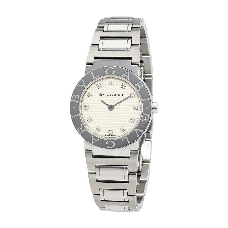 Bvlgari Bvlgari Silver Dial Ladies Diamond Watch 101355