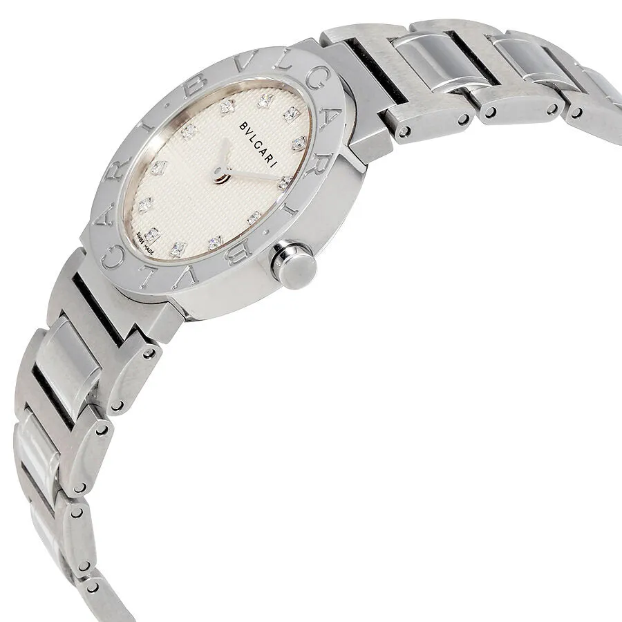 Bvlgari Bvlgari Silver Dial Ladies Diamond Watch 101355