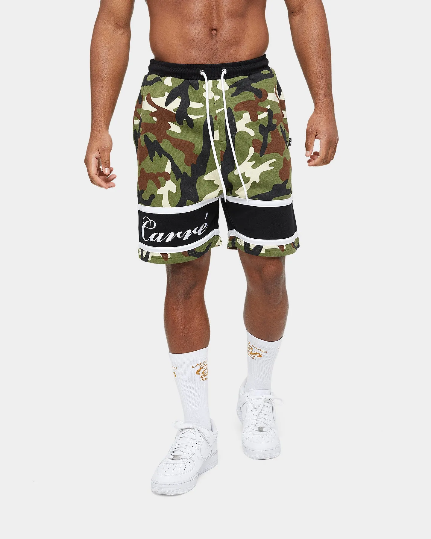 Carre Revolution Fleece Shorts Woodland Camo