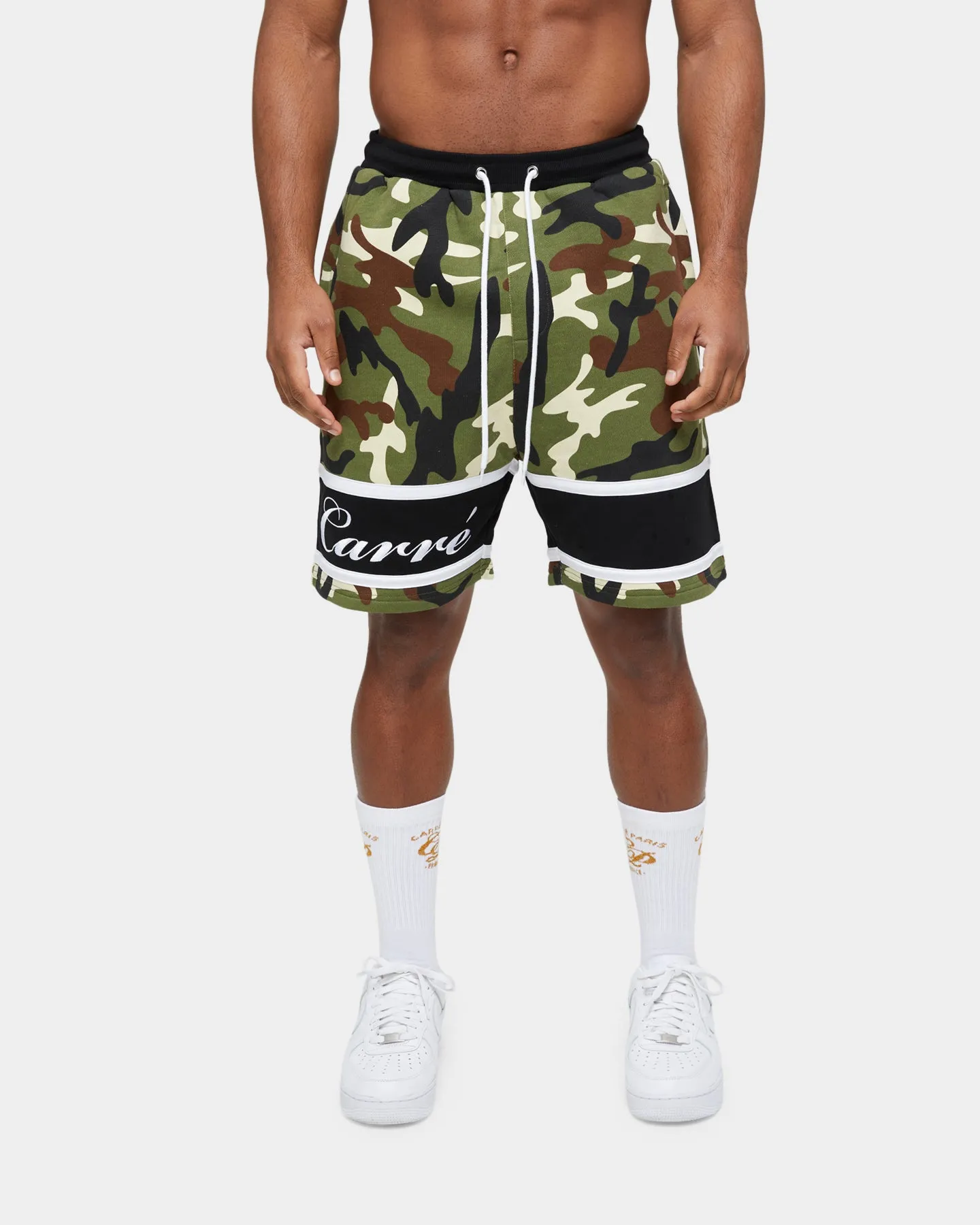 Carre Revolution Fleece Shorts Woodland Camo