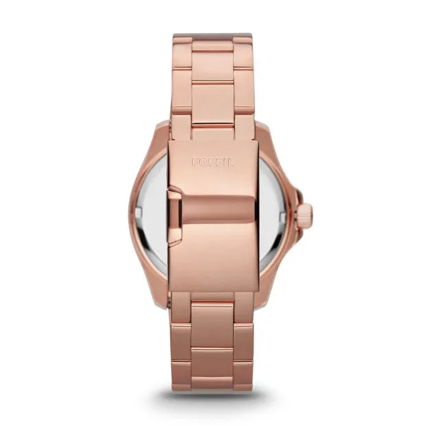 Cecile Multifunction Rose-Tone Stainless Steel Watch