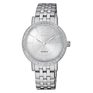 Citizen Quartz Silver Dial Ladies Watch EL3040-80A