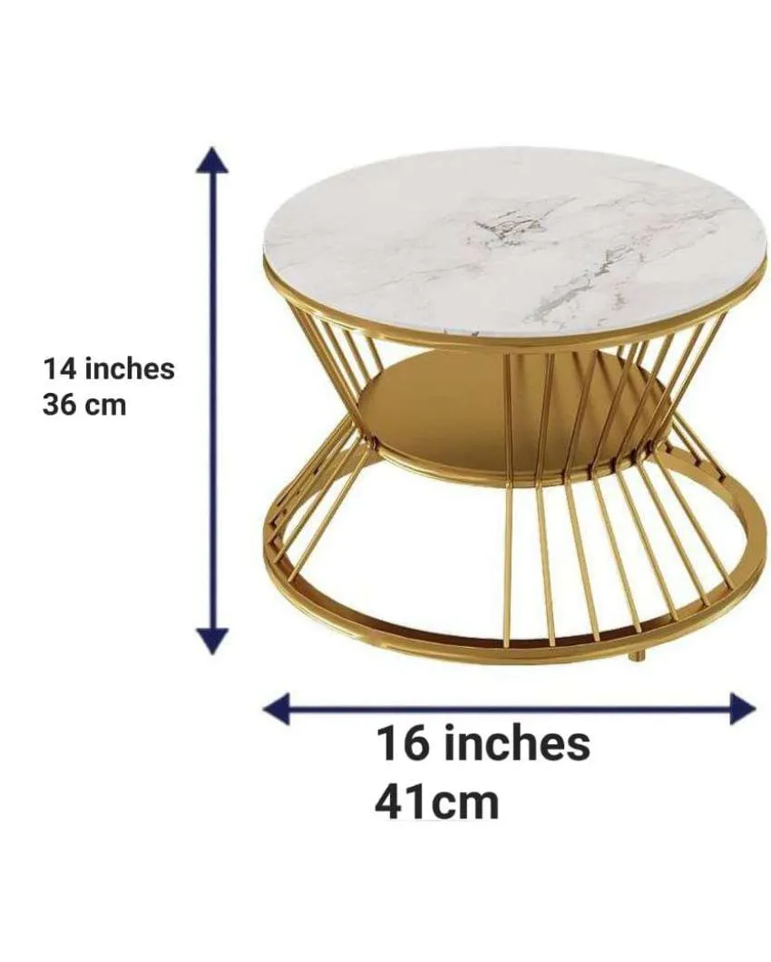 Classic Round Iron Nesting Coffee Tables | Set of 2