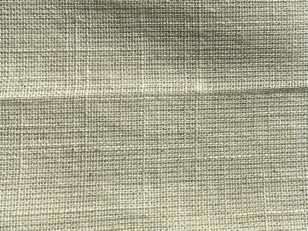 Cream Plain Greige 20s Cotton Slub Fabric