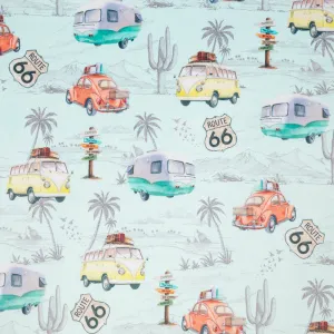 Cuddle® Prints - Route 66 Ice Digitally Printed Minky Yardage