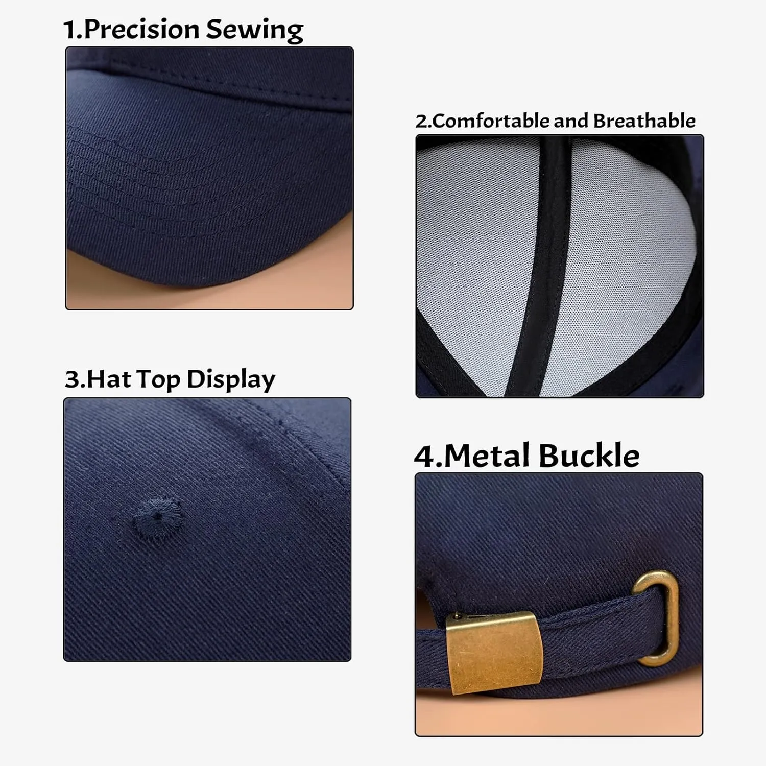 Custom Baseball Cap with Embroidery Text Logo and Print Photo,Image, Personalized Adjustable Summer Sun Hat Unisex