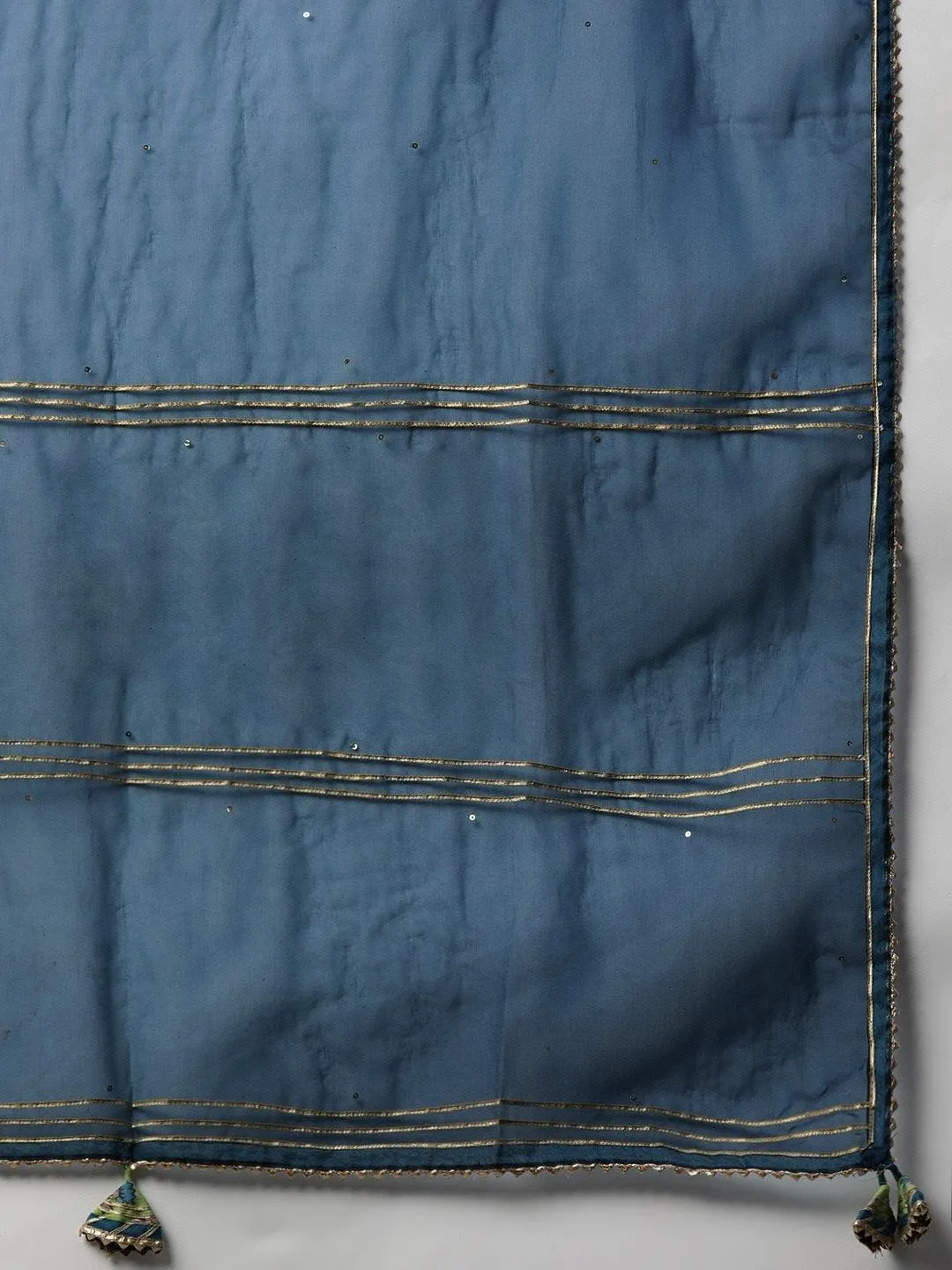 Divena Green Cotton Hand Block Printed Kurta Pant set with Dupatta