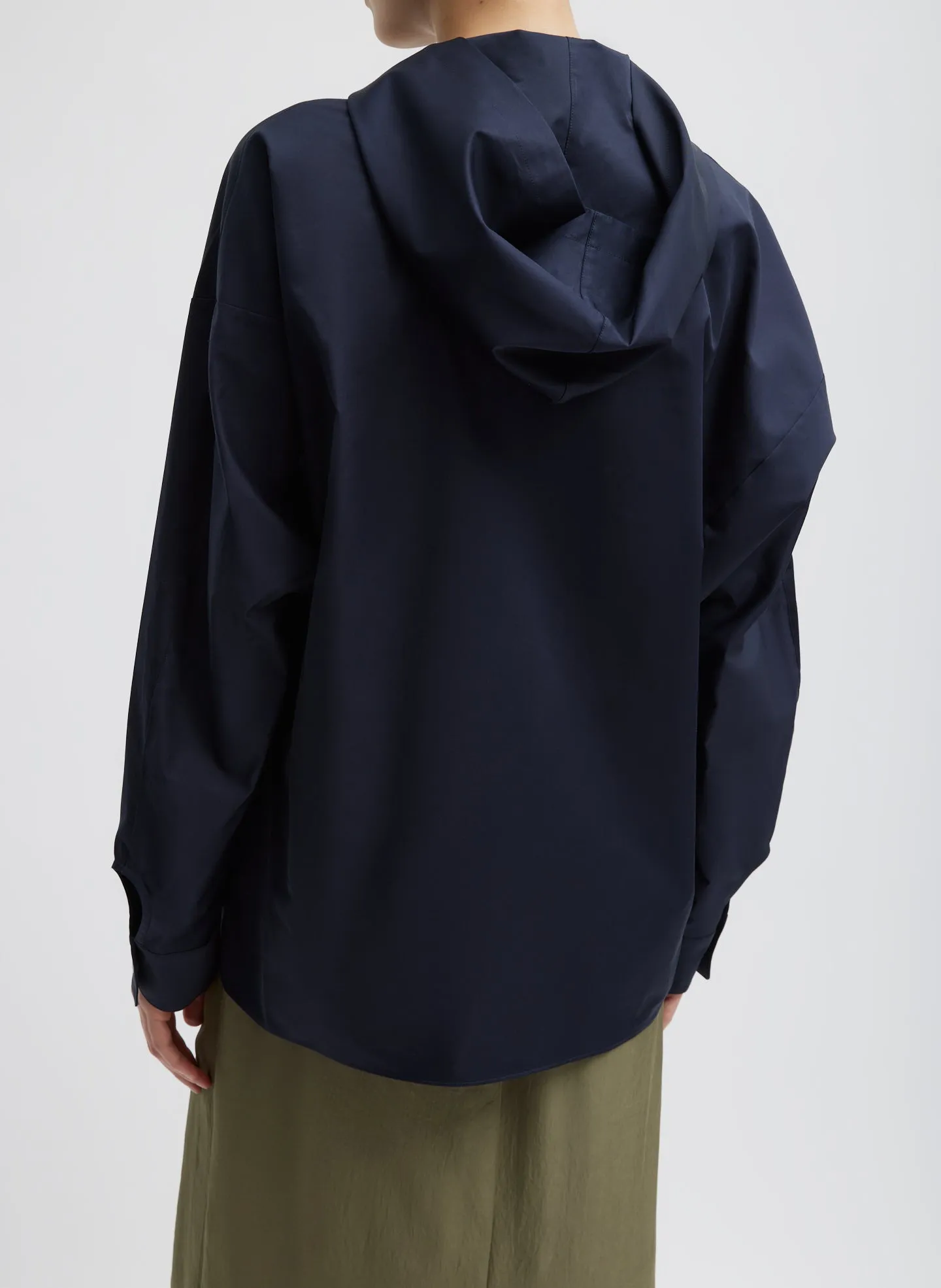 Eco Poplin Hooded Shirt