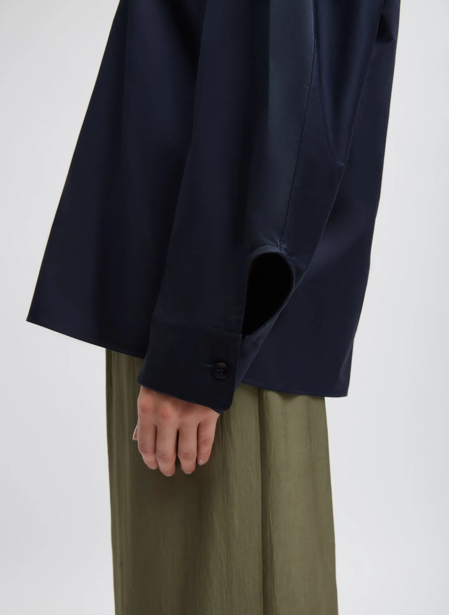 Eco Poplin Hooded Shirt