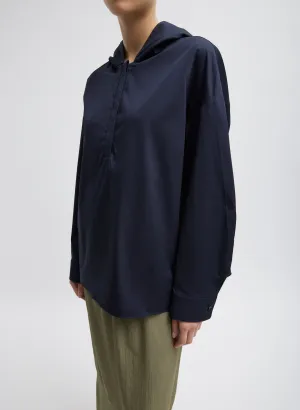 Eco Poplin Hooded Shirt
