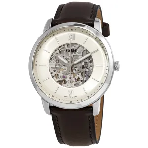 Fossil Neutra Automatic Cream Skeleton Dial Men's Watch ME3184