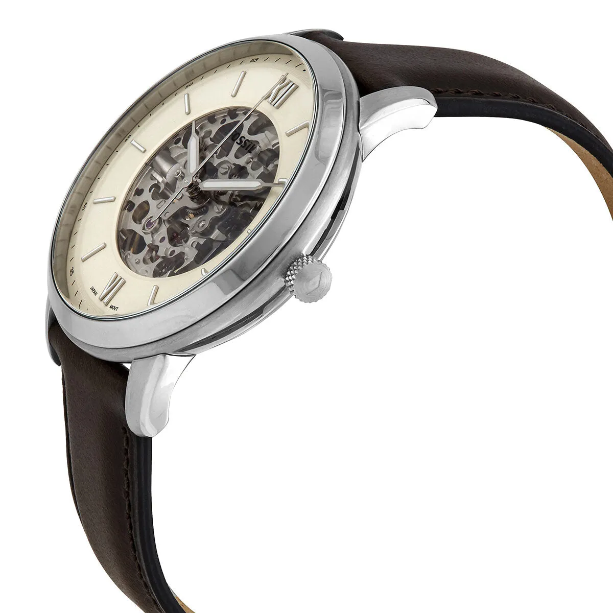 Fossil Neutra Automatic Cream Skeleton Dial Men's Watch ME3184