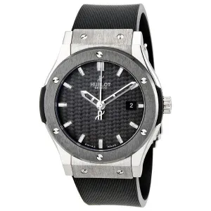 Hublot Classic Fusion Black Dial Automatic Rubber Strap Men's Watch 542.ZM.1170.RX