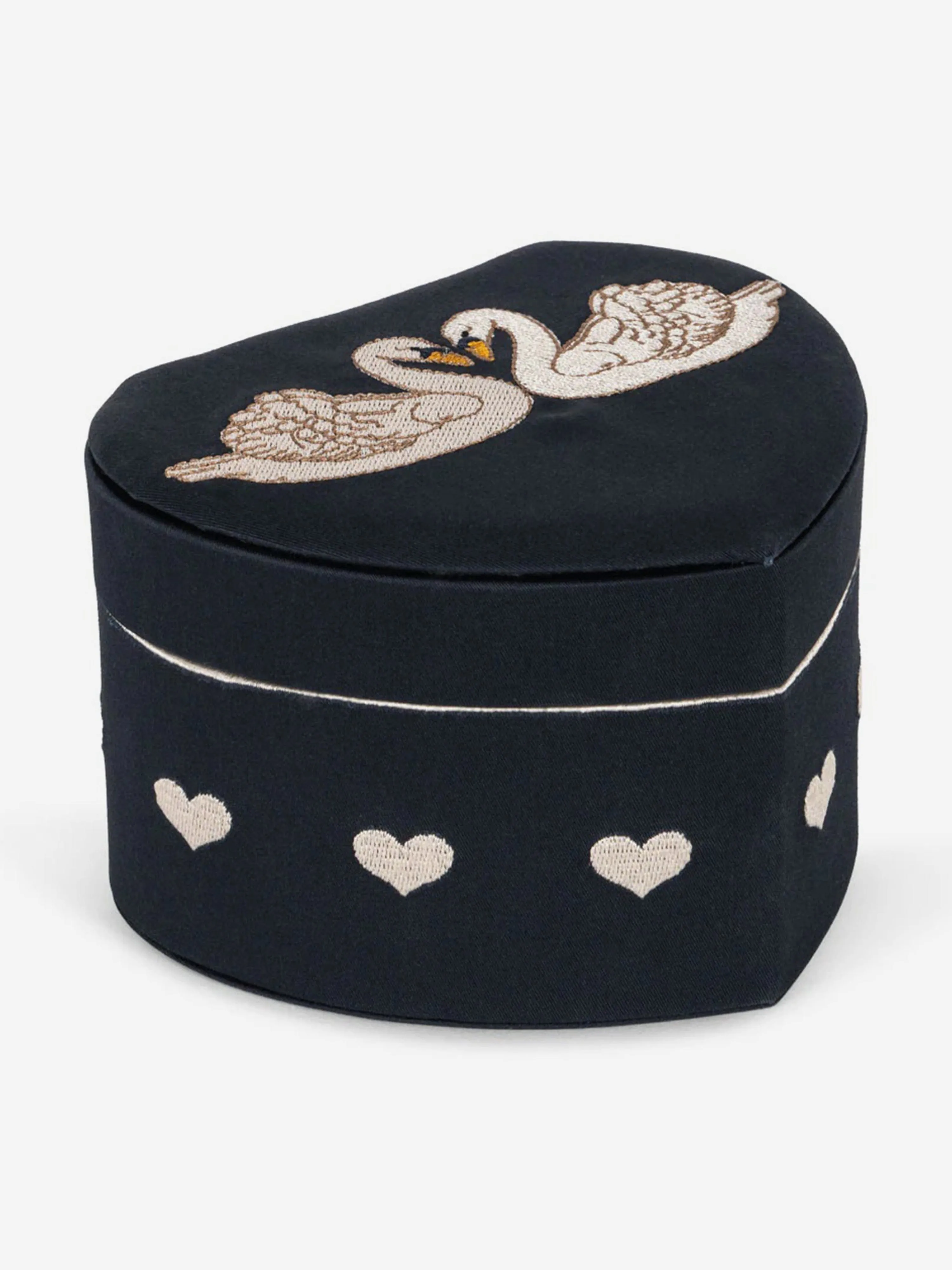 Konges Sløjd Baby Swan Treasure Box in Navy