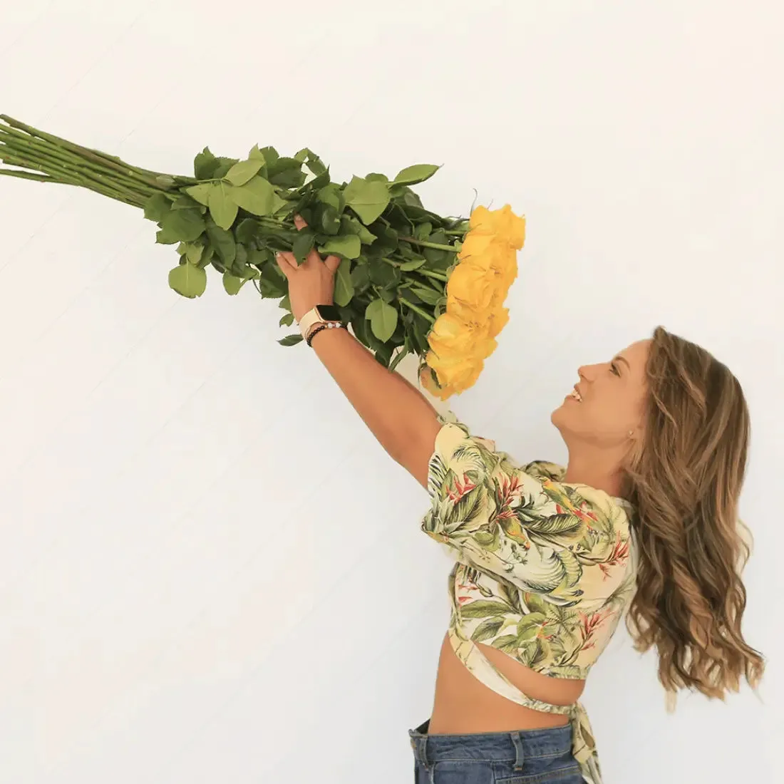 Long Stem White Roses  | Harvested Fresh 24 Inches