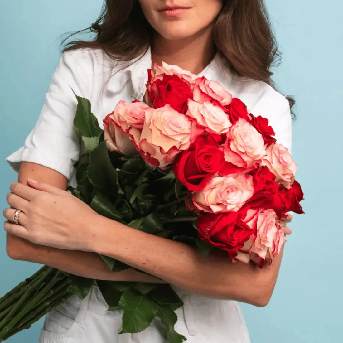 Long Stem White Roses  | Harvested Fresh 24 Inches