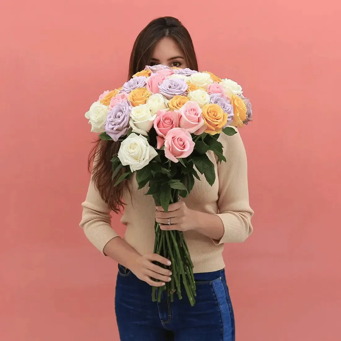 Long Stem White Roses  | Harvested Fresh 24 Inches