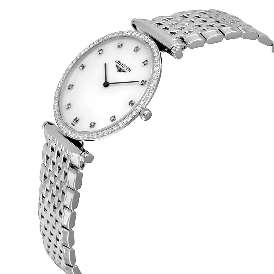 Longines La Grande Classique Diamond Mother of Pearl Dial Stainless Steel Ladies Watch L4.741.0.80.6