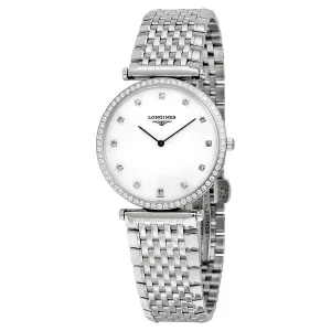 Longines La Grande Classique Diamond Mother of Pearl Dial Stainless Steel Ladies Watch L4.741.0.80.6