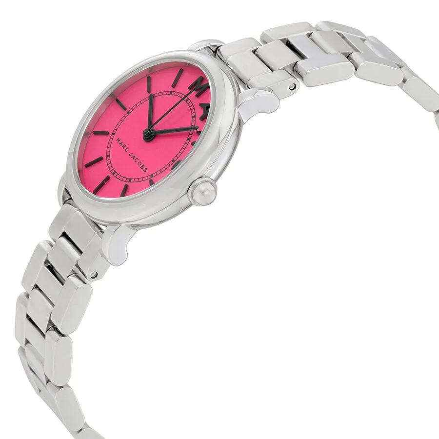 Marc Jacobs Roxy Fuchsia Dial Ladies Stainless Steel Watch MJ3528