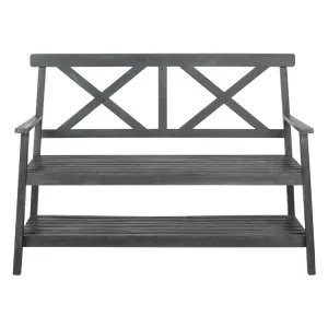 Mayer Outdoor Bench - Dark Slate Gray