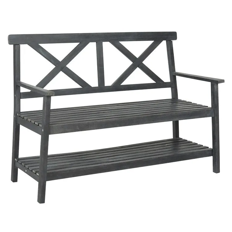 Mayer Outdoor Bench - Dark Slate Gray
