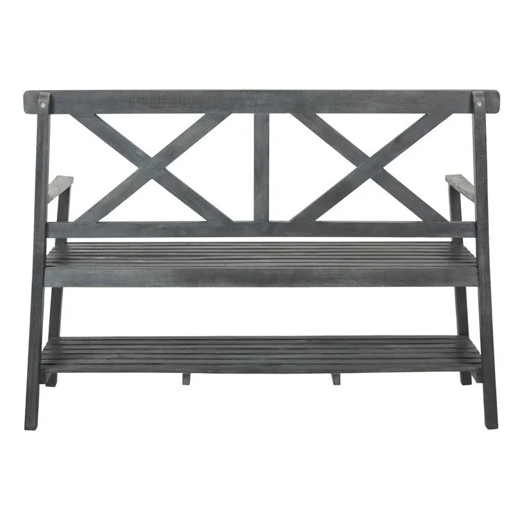 Mayer Outdoor Bench - Dark Slate Gray