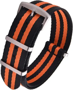 Military Ballistic Nylon Watch Strap - Seat Belt Choice of Color 20mm or 22mm for Men Women