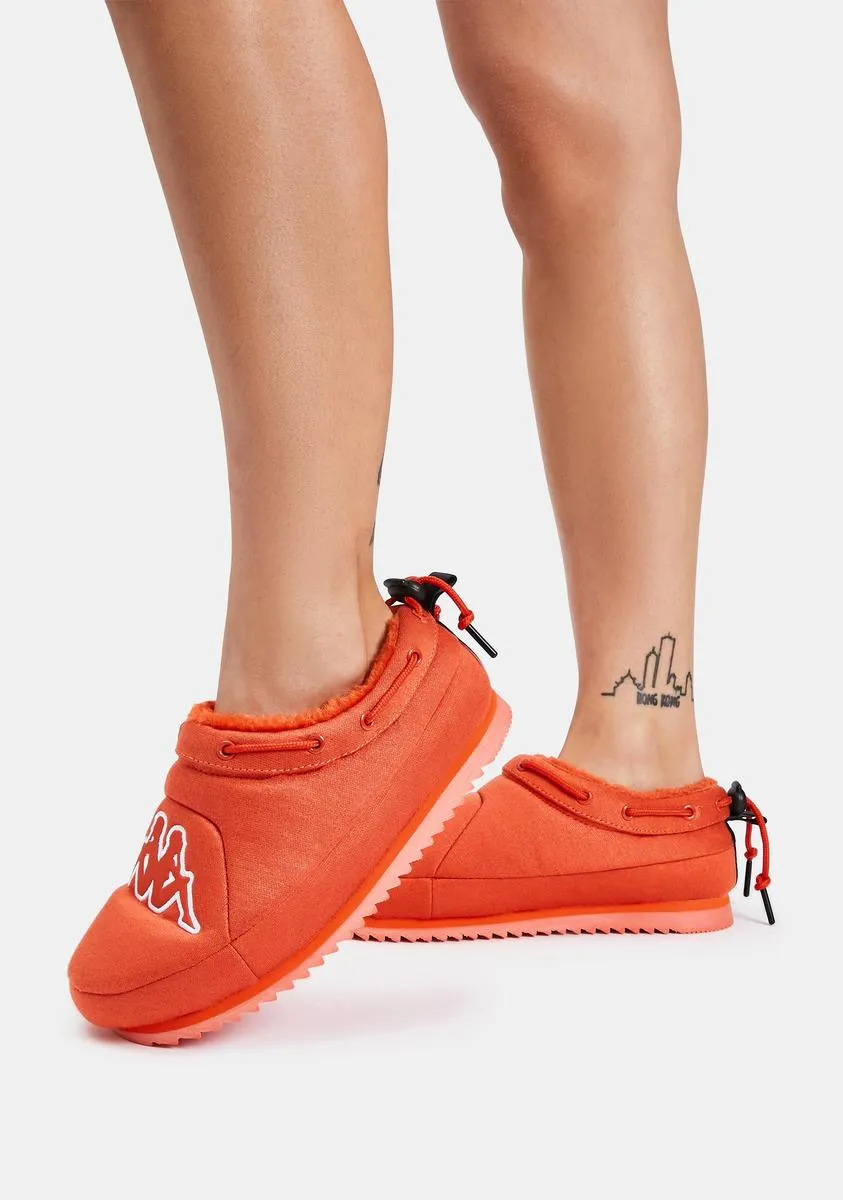 Orange Logo Tasin Sneaker Mules