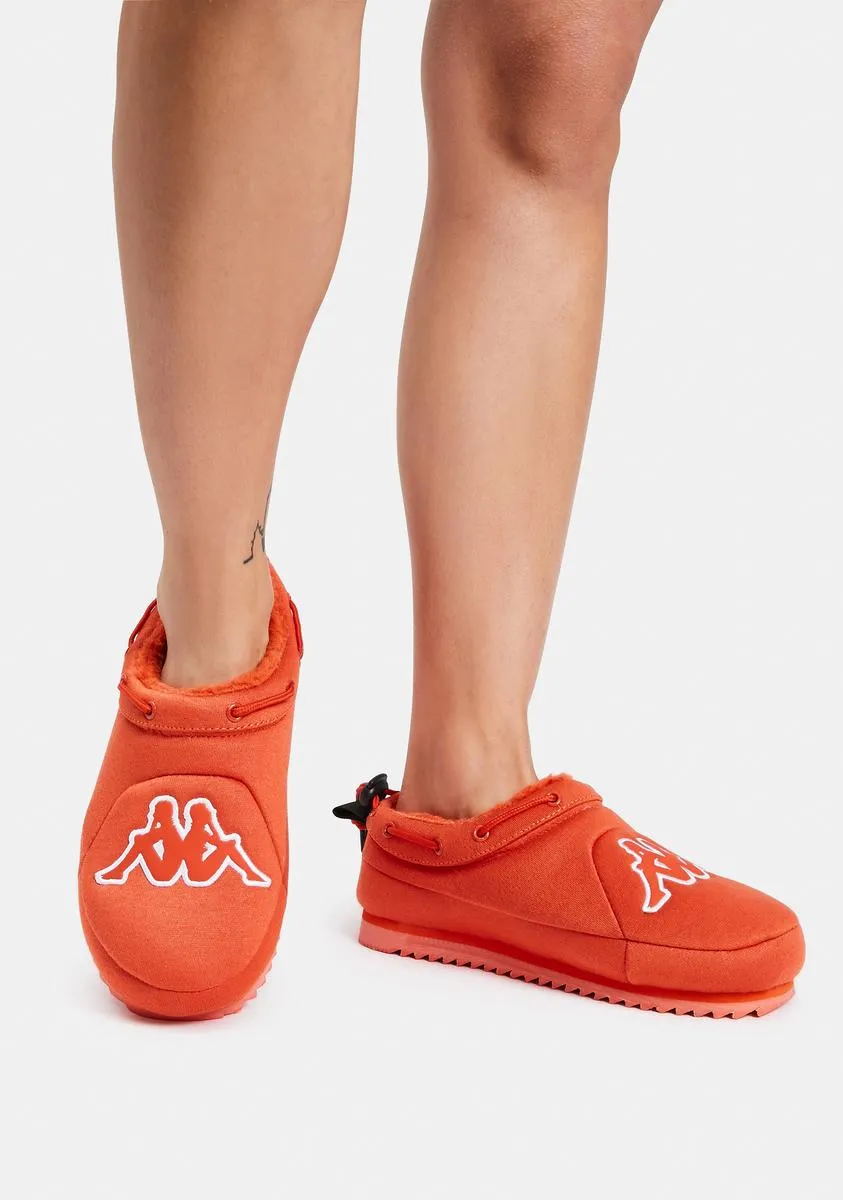 Orange Logo Tasin Sneaker Mules