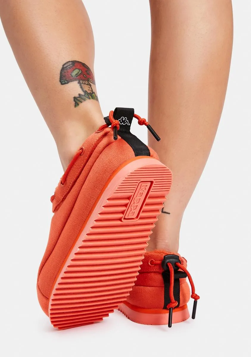 Orange Logo Tasin Sneaker Mules