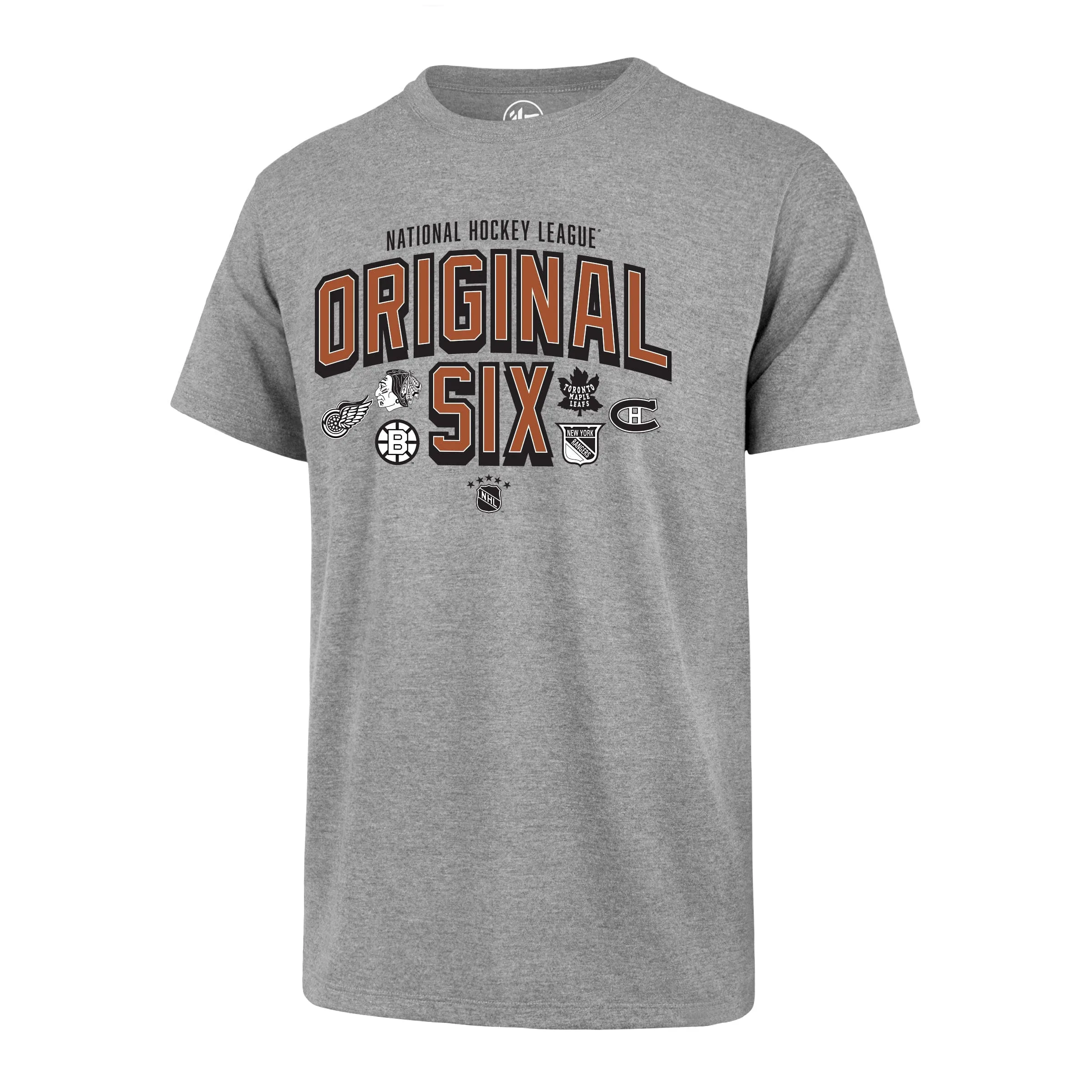 Original Six NHL 47 Brand Men's Grey Echo T-Shirt
