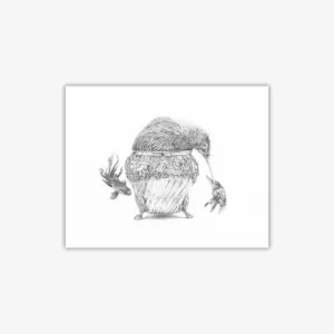 "Intrepidity" Mini Water Colour Print - Jane Crisp