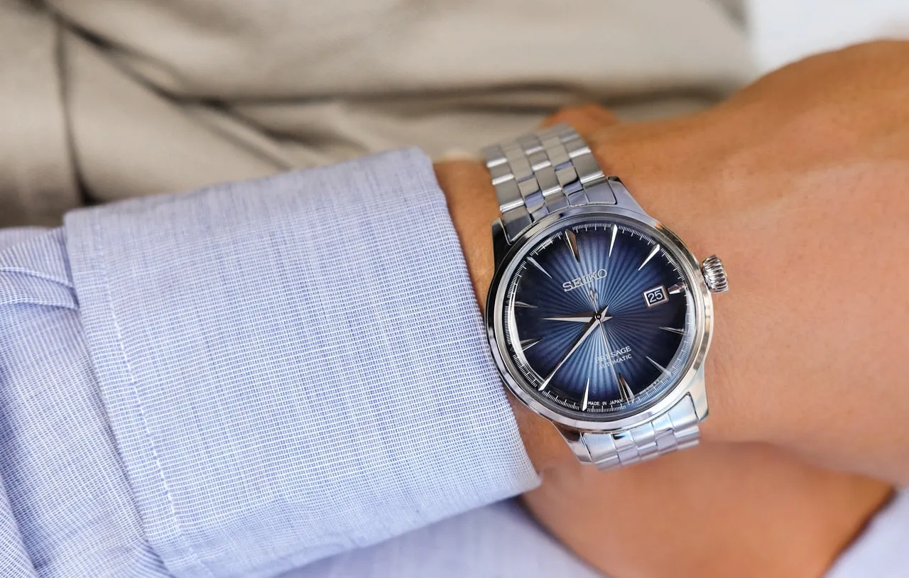 Seiko Presage Blue Moon Dial Automatic Watch for Men SRPB41J