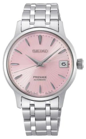 Seiko Presage Cosmopolitan Women's Watch Light Pink SRP839J