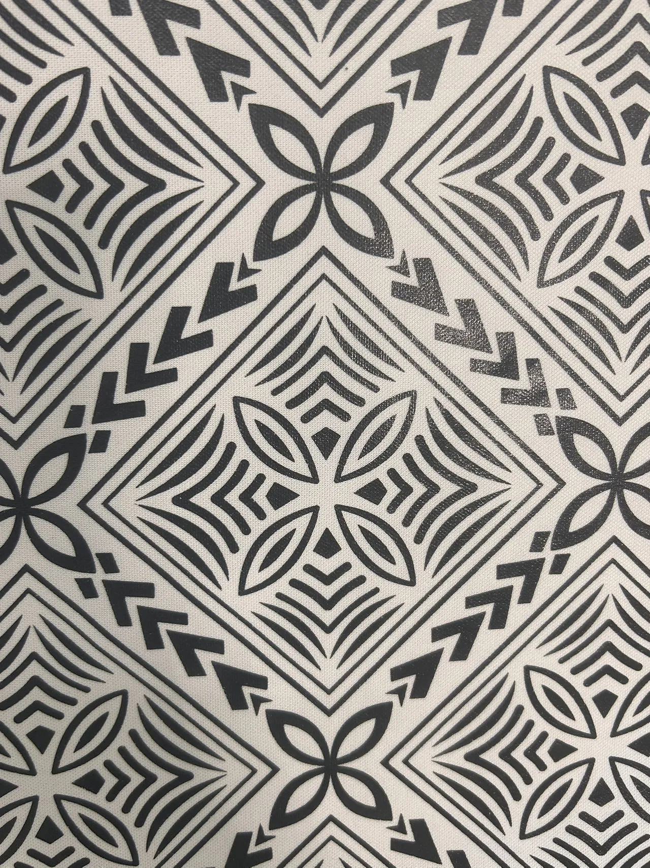Stretchable Print Black on White- Size: 60"x36"