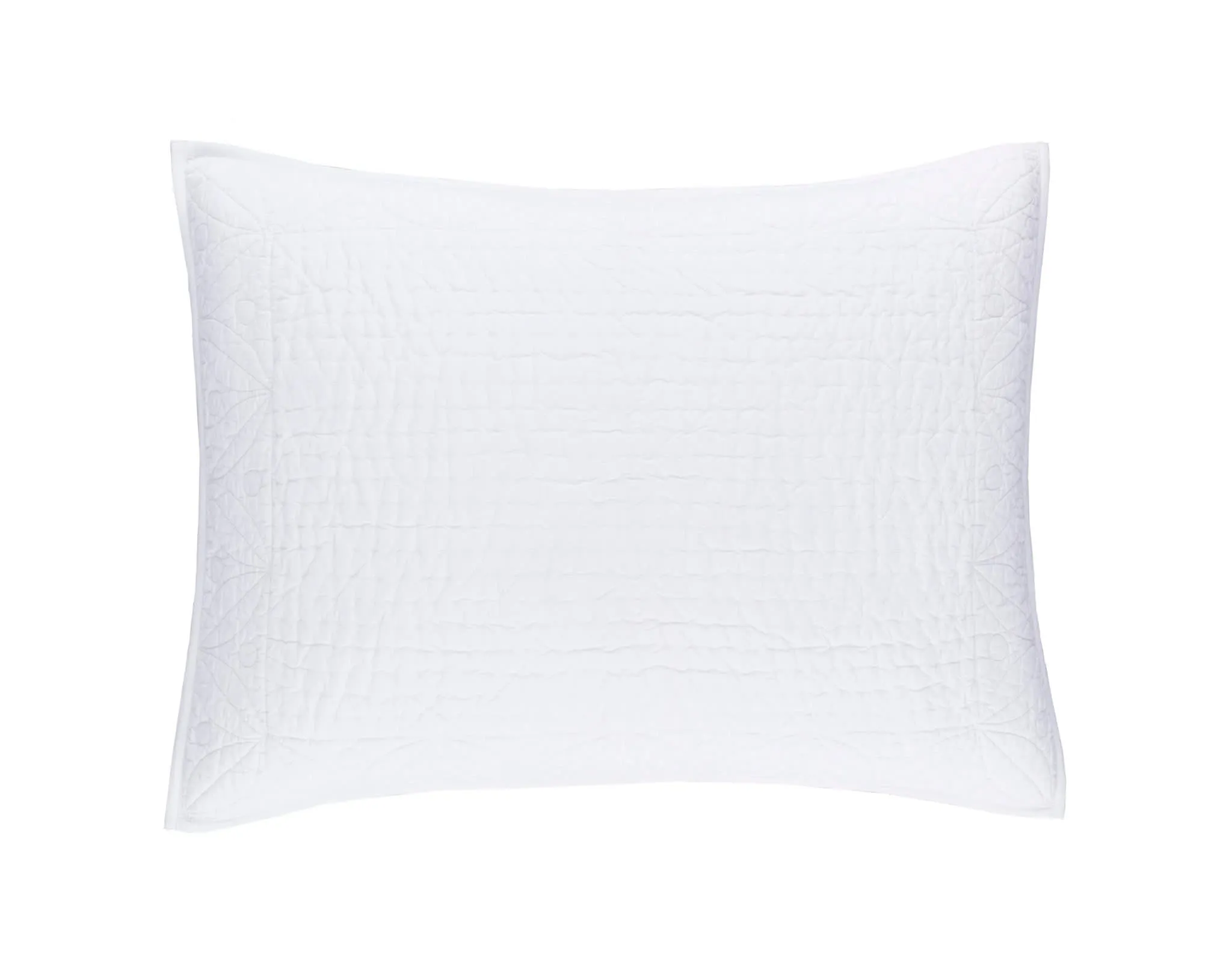 Tea & Toast White Quilted Sham