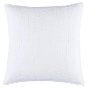 Tea & Toast White Quilted Sham