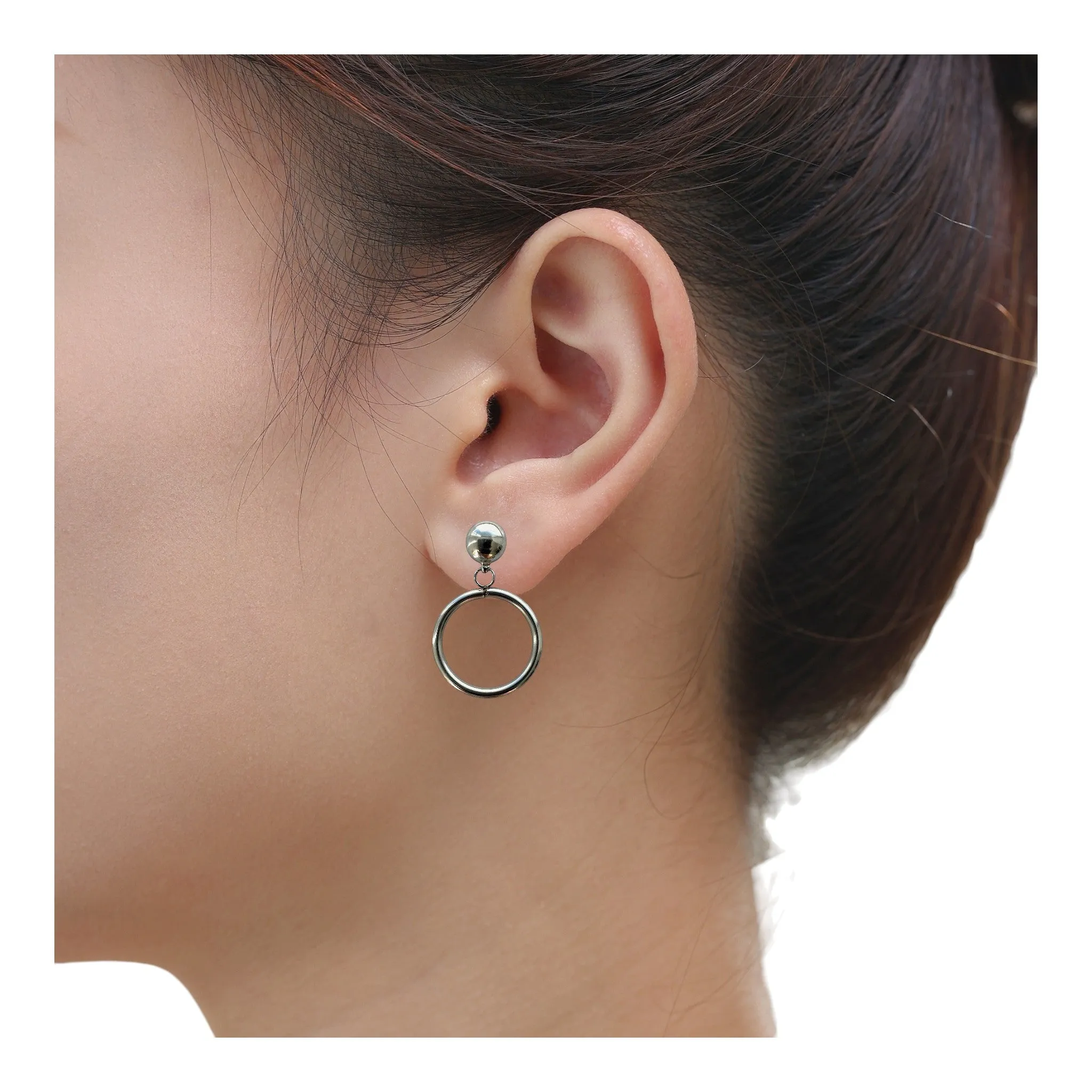 TI-GO Hoop drop earrings 20mm