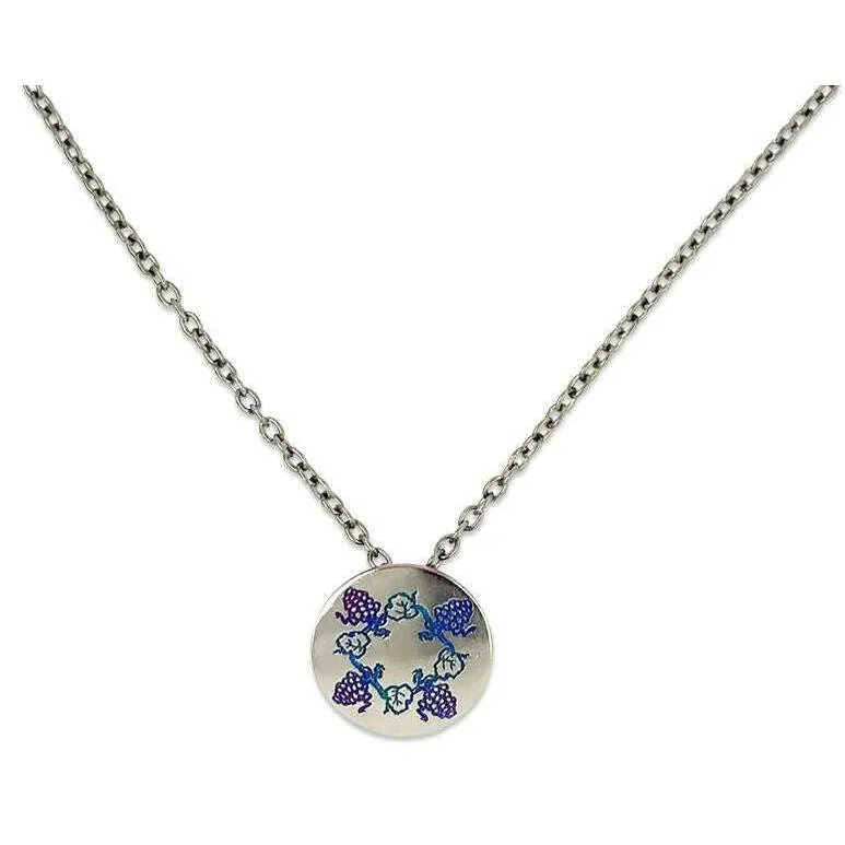 Ti2 Titanium Grapevine Pendant - Purple/Blue