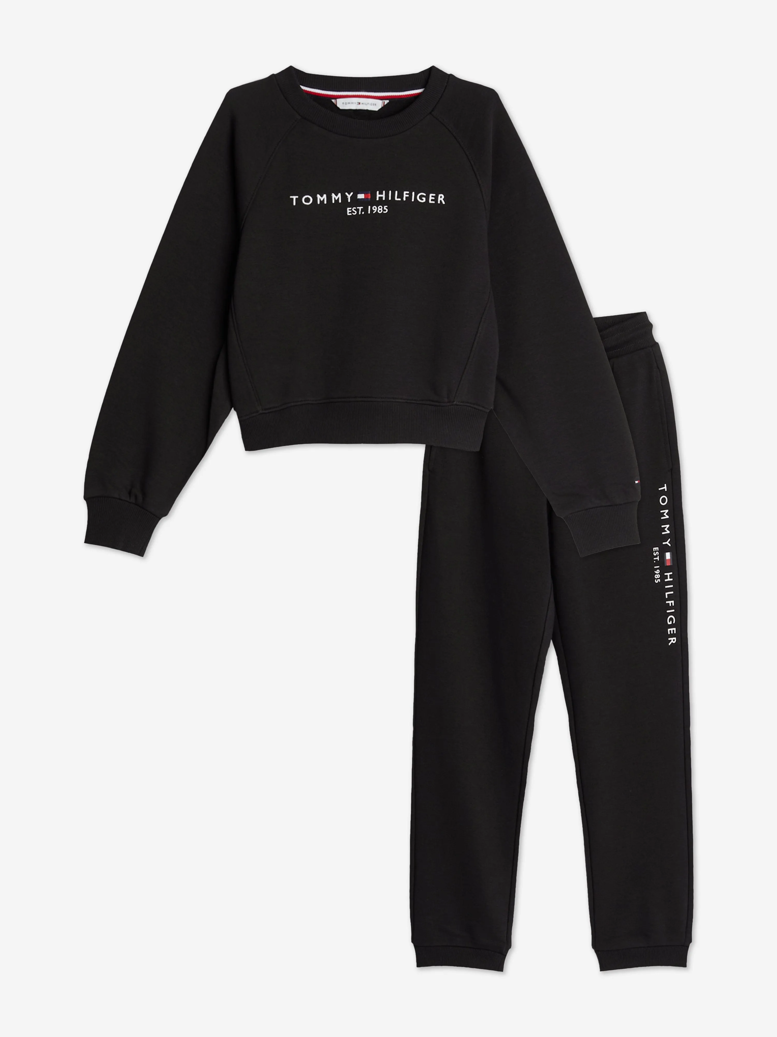 Tommy Hilfiger Girls Essential Tracksuit in Black
