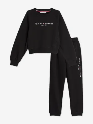 Tommy Hilfiger Girls Essential Tracksuit in Black
